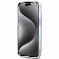 DKNY IML rūtainais mono raksts un drukātas svītras Magnētiskais viedtālruņa apvalks iPhone 15 / 14 / 13 - bēša
