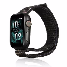 Beline Siksniņa Apple Watch Nylon 38/40/41mm melns