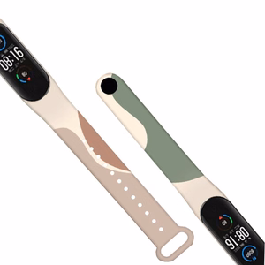 Siksniņa Moro josla Xiaomi Mi Band 3 / 4 silikona siksniņa pulksteņa aproce raksts 4