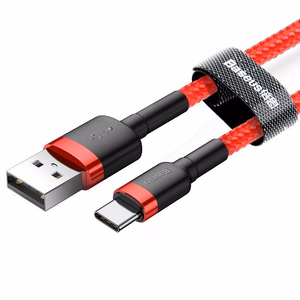 Baseus Cafule kabelis USB-C 2A 2m (sarkans)