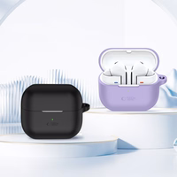 Tech-Protect silikona apvalks ar āķi Samsung Galaxy Buds 3 / 3 FE / 3 Pro austiņām - violets