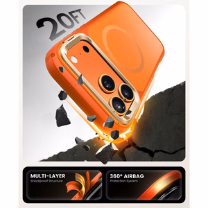 Supcase IBLSN Ares Flip MagSafe maciņš iPhone 17 Pro Max oranžs
