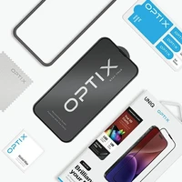 Uniq Optix Vivid stikls iPhone 15 Plus / 14 Pro Max ar aplikatoru