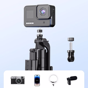 Selfiju nūja Orico SPN185 1/4 collas statīvs tālruņa kamerai ar 360 grādu rotāciju Bluetooth 5.2 - melna