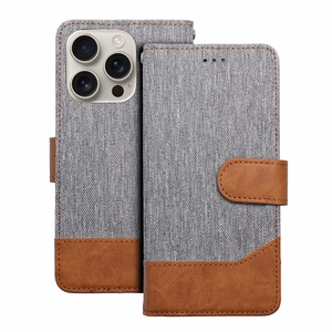 JEANS grāmata IPHONE 16 Pro Max pelēka