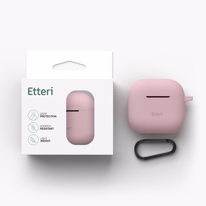 Etteri silikona maciņš AirPods 3 gaiši rozā