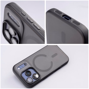 Case for iPhone 16 PRO MAX Flexline Mag Cover compatible with MagSafe black
