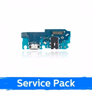 Charging Port Saderīgs ar Samsung A127 A12s Ar Flex / Plata 100% original (Service Pack)
