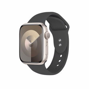 Crong Liquid  siksniņa Apple Watch 44 / 45 / 46 / 49 mm, grafīta krāsā