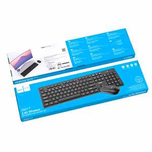 Hoco GM17 bezvadu tastatūras un peles komplekts melns