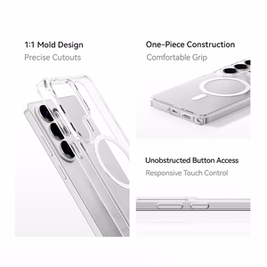 Rock Crystal Transparent Series magnētiskais maciņš priekš Samsung Galaxy S26 Plus caurspīdīgs