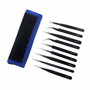 UF-TOOLS - ESD-9 Pincetes komplekts (9 gab.)