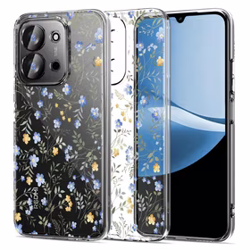 Tech-Protect FlexAir viedtālruņa apvalks Xiaomi Redmi 15C 173mm / Poco 85C 173mm - margrietiņas ar lapām