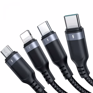 USB kabelis Joyroom 4in1 / S-1T4018A18 melns 120cm