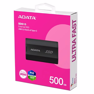 ADATA External SSD SD810 500GB Black