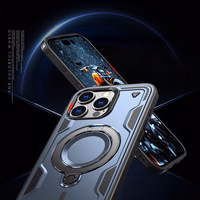 Hybrid Armor Trendy viedtālruņa apvalks ar MagSafe iPhone 16 Pro - zils