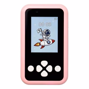 Spēļu konsole bērniem ar IPS displeju 2,4" ar pogām KDC-0027A rozā