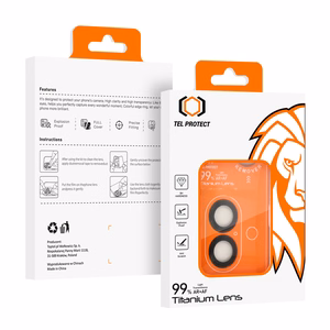 Aizsargstikls Tel Protect Titanium Lens 99% AR kamerai Iphone 17 caurspīdīgs (2 lēcas)
