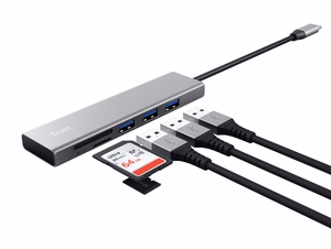 Trust Halyx USB 3.2 Gen 1 Type-C 104 Mbit/s alumīnija
