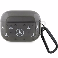 Mercedes MEAP8DPMGS AirPods Pro apvalks ar lielas zvaigznes rakstu, melns