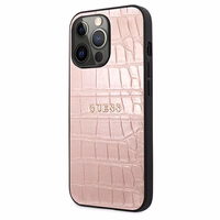 Guess Croco Strap Collection viedtālruņa apvalks iPhone 13 Pro / 13 6.1" - rozā