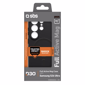 SBS Full Active maciņš D3O priekš Samsung Galaxy S26 Ultra saderīgs ar MagSafe - melns