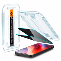 Spigen Glas.tR EZ Fit privātuma rūdīto aizsargstiklu komplekts iPhone 16 Pro Max / 17 Pro Max – 2 gab.