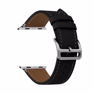Ādas cilpa Apple Watch 38/40/41 dizaina 1 melna
