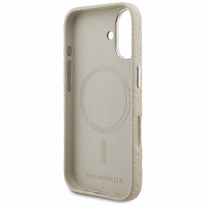 Karl Lagerfeld FW Stamped Karl MagSafe Maciņš iPhone 16 - bēšs