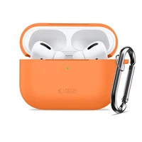 Tech-Protect silikona apvalks ar āķi AirPods Pro austiņām - oranžs