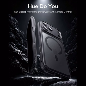 ESR Classic Hybrid MagSafe maciņš iPhone 18 Pro Max / 17 Pro Max, melns