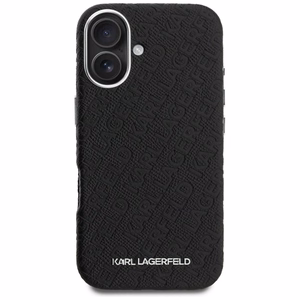 Karl Lagerfeld FW Stamped Karl MagSafe Maciņš iPhone 16 - melns