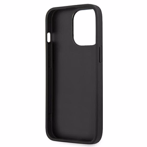 Karl Lagerfeld Leather Ikonik Karl's Head Metal чехол для iPhone 13 Pro / 13 6.1" - розовый