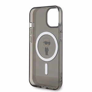 Karl Lagerfeld IML Ikonik MagSafe apvalks iPhone 15 - melns