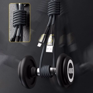 USB kabelis Joyroom Mermaid Series melns Type-C 120cm (līdz 5A)