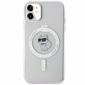 Karl Lagerfeld IML Choupette MagSafe apvalks iPhone 11 / Xr - caurspīdīgs