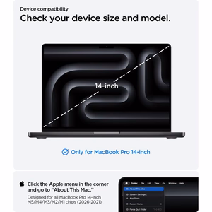 Spigen Urban Fit aizsargapvalks MacBook Pro 14" 2021 / 2023 / 2024 / 2025 / 2026 – pelēks