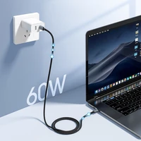 Choetech XCC-1014 USB-C / USB-C PD 60W kabelis - pelēks