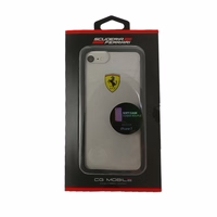 Ferrari cietais apvalks FEHCRFP7BK iPhone 7/8 /SE 2020 / SE 2022 caurspīdīgs/melns