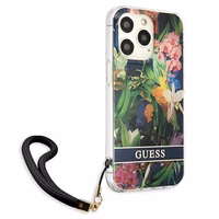 Guess GUHCP13LHFLSB iPhone 13 Pro / 13 6.1" zils/zils cietais apvalks Ziedu Siksniņa