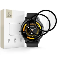 Tech-Protect Glass Flex+ 2 daļu hibrīdā stikla komplekts Garmin Venu 3 - melns