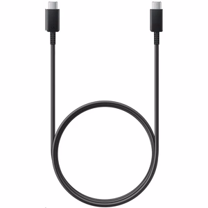 Samsung EP-DN975BBE USB-C - USB-C 5A 1m kabelis (lielapjoma – aizstājējiepakojums) – melns