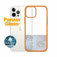 PanzerGlass ClearCase viedtālruņa apvalks iPhone 12 / 12 Pro - caurspīdīgs oranžs
