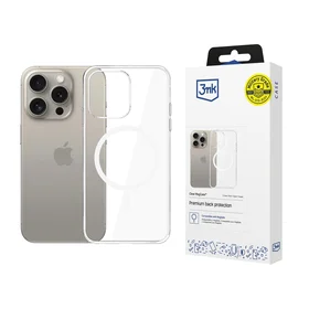 3mk Clear MagCase viedtālruņa apvalks Apple iPhone 15 Pro – caurspīdīgs