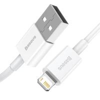 Baseus Superior USB - Lightning kabelis 2.4A 1.5 m balts (CALYS-B02)