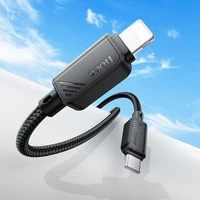 Kabelis USB C uz Lightning Hoco PD 27W 1 m X113 melns