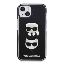 Karl Lagerfeld KLHCP13STPE2TK iPhone 13 mini 5,4 "melns cietais apvalks Karl & Choupette Head