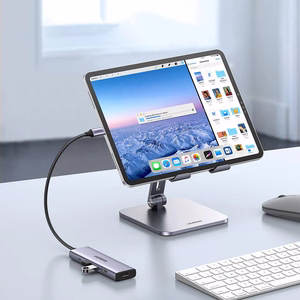 Ugreen CM511 15597 5in1 sadalītājs USB-C - USB-C PD / HDMI / 3x USB-A 3.0 - pelēks