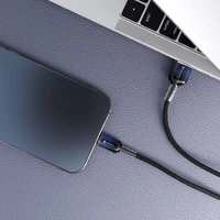 FORCELL F-ENERGY C353 kabelis USB A uz Lightning 2,4A 12W Gradient 1 m melns