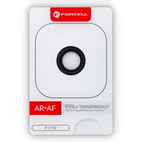 Forcell Premium Kameras lēcas grūdētā stikla aizsargs - domāts iPhone 17 Air melns
